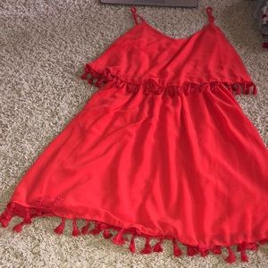 Red dress